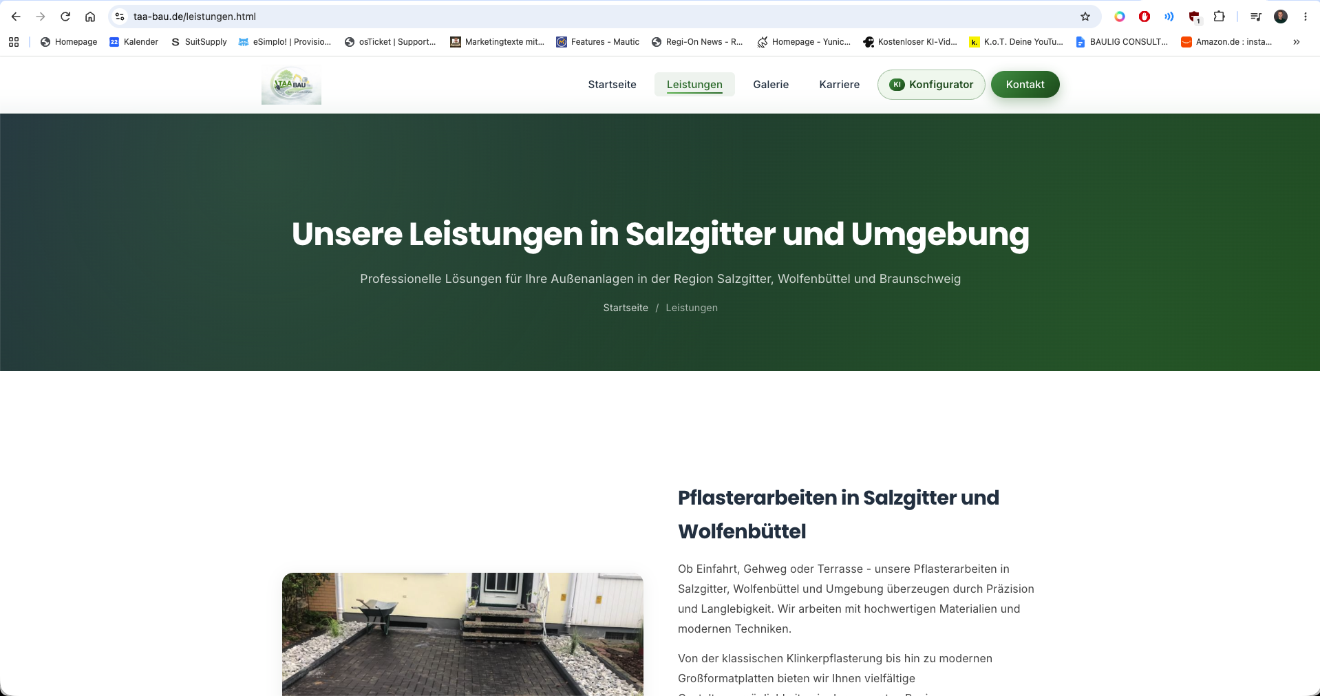 TAA Bau Website